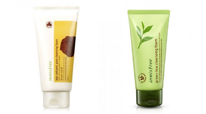 Innisfree - Jeju Volcanic Pore Cleansing Foam & Green Tea Cleansing Foam